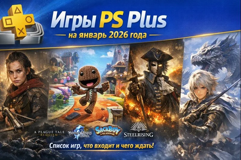 Игры PS Plus на январь 2026 года: чего ждать подписчикам
